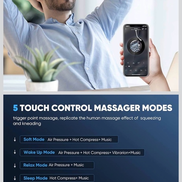 Eye Massager with Constant Temperature Hot Compress - White - Picture 3 of 3